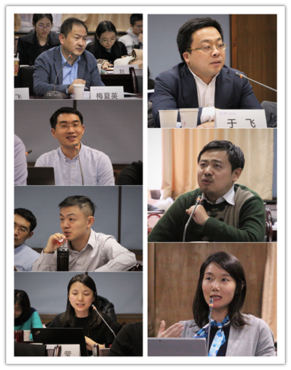 图为|梅夏英教授,熊丙万助理教授,熊定中主任,王莹总监,于飞教授,龙俊